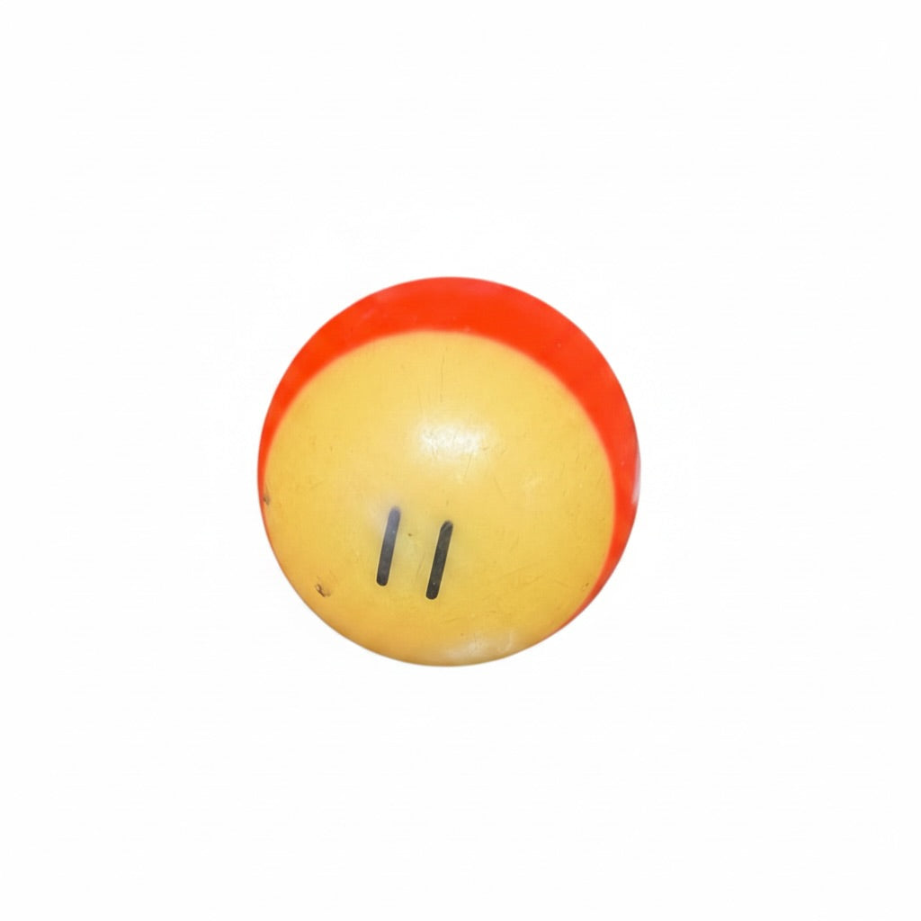 Lucky Vintage Billiard Ball With Clear Lucite Display Stand (Single)