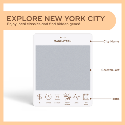 New York City Adventure Bucket List Cards