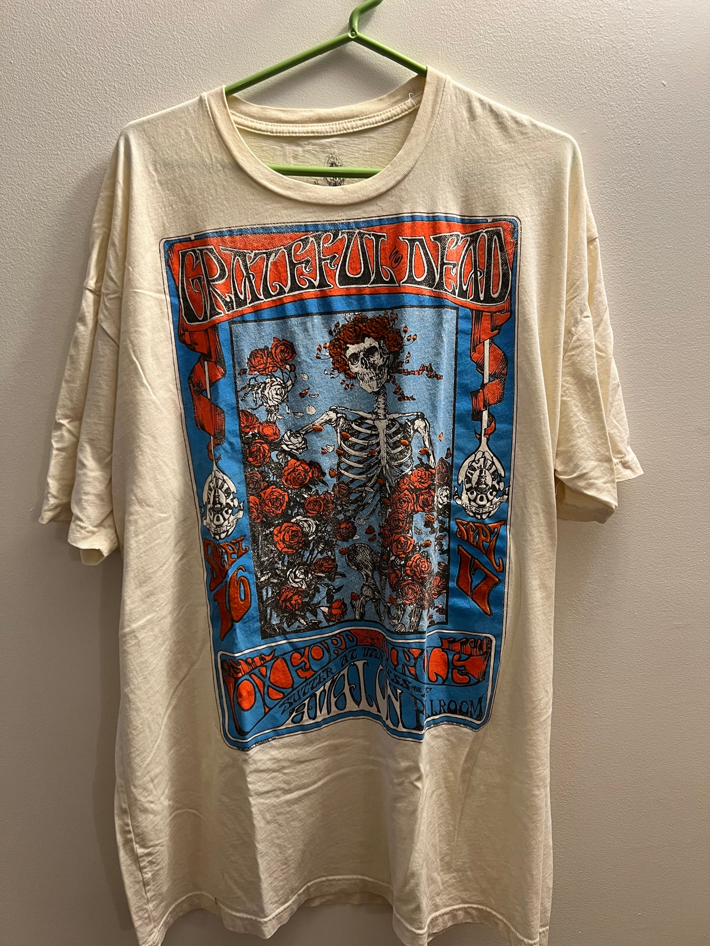Vintage Grateful Dead Oxford Avalon Ballroom 2009 Tshirt - XL
