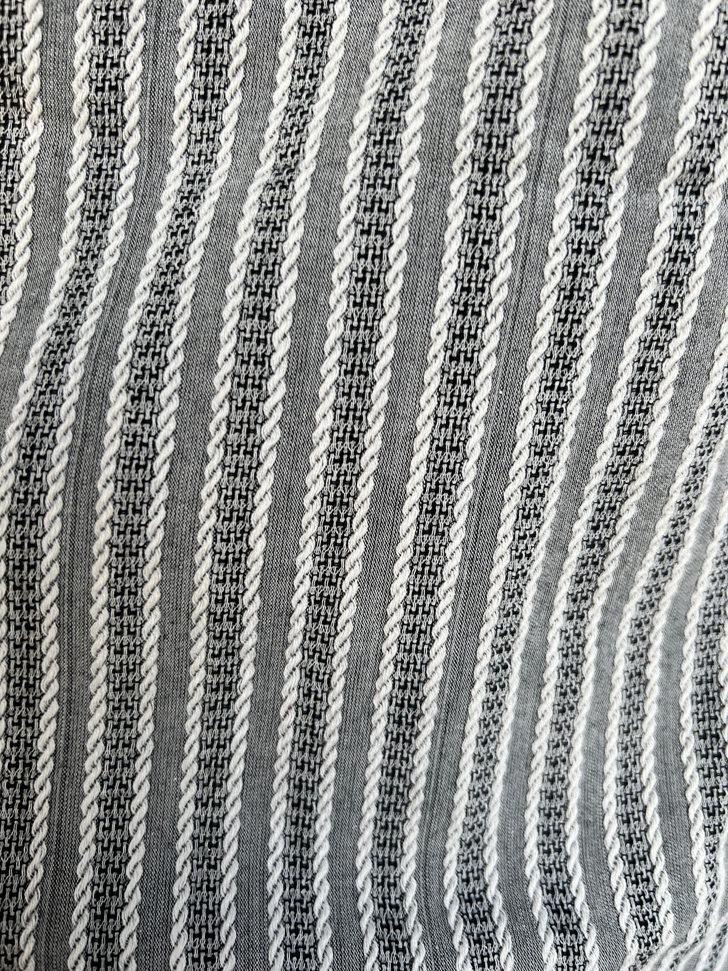 Universal Thread Gray/White Striped Jumpsuit, size xs