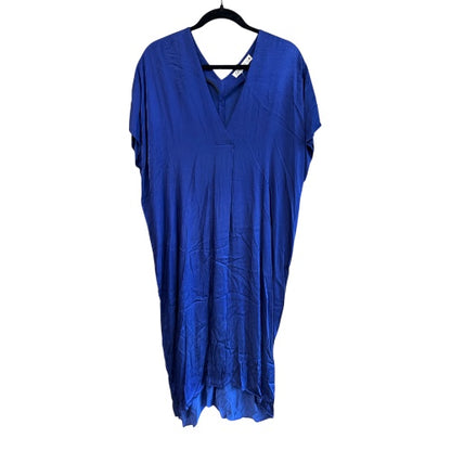 Zara Gorgeous Silky Blue Caftan Dress, size xs