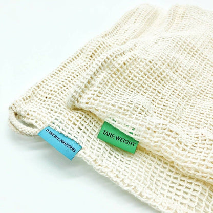2 Pack Organic Cotton Mesh Produce Bags | Farmer’s Market | Zero Waste