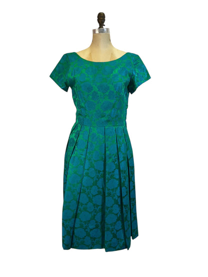 Vintage 1950’s Blue/Green Formal Dress, size s