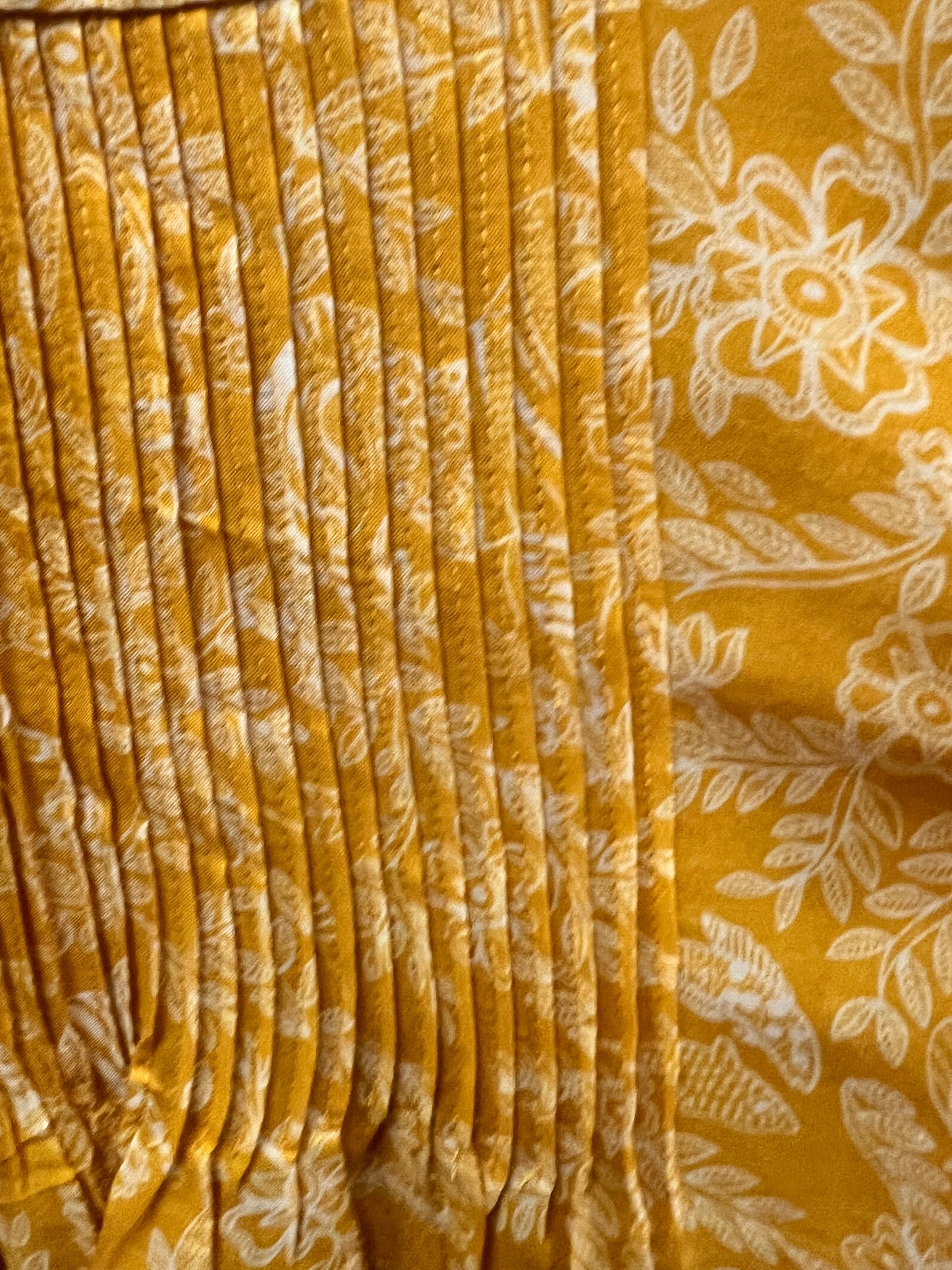 Saloni Yellow Floral Mini Dress, size 0