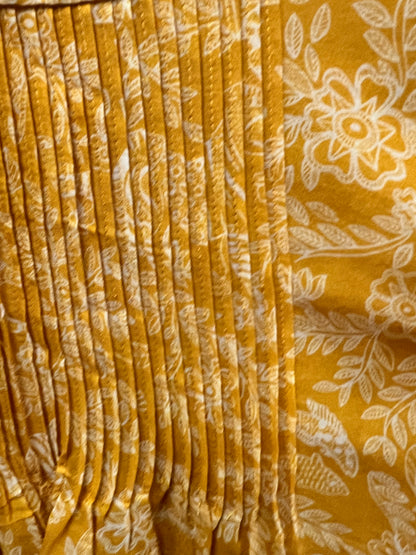 Saloni Yellow Floral Mini Dress, size 0