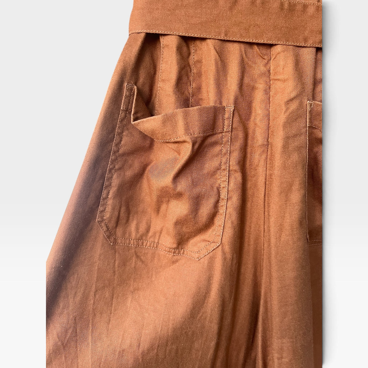 Anthropologie Maeve The Colette Wrap Culotte Jumpsuit - Rust,  Size 10P