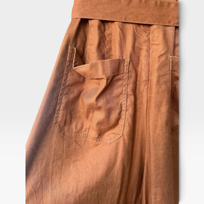 Anthropologie Maeve The Colette Wrap Culotte Jumpsuit - Rust,  Size 10P