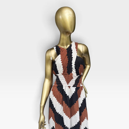 EUC Anthropologie Plenty by Tracy Reese Halter Maxi Dress, Size L