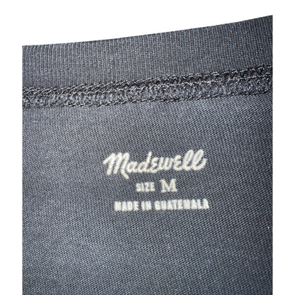 Madewell Black Cut-Off Crop Top T-Shirt, Size M