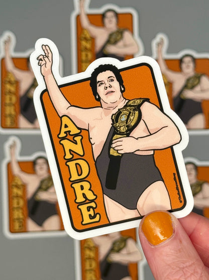 Vinyl Decal - Classic WWF - Andre the Giant Sticker