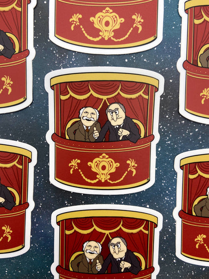Vinyl Decal - Statler and Waldorf - The Muppets Sticker