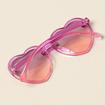 Kid's Heart Shaped Gradient Sunglasses