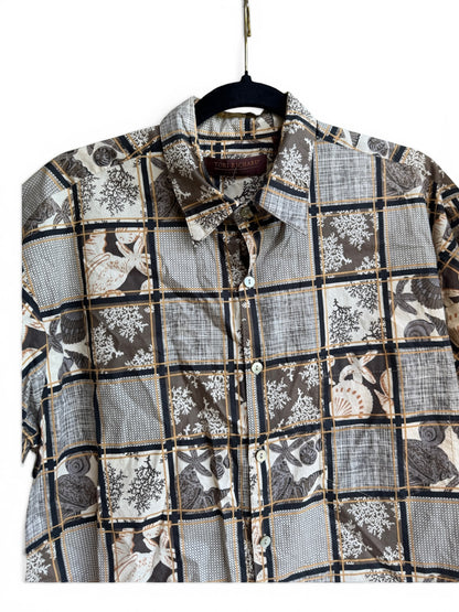 Tori Richard Vintage Men’s Aloha Casual Button Up Shirt, Size L