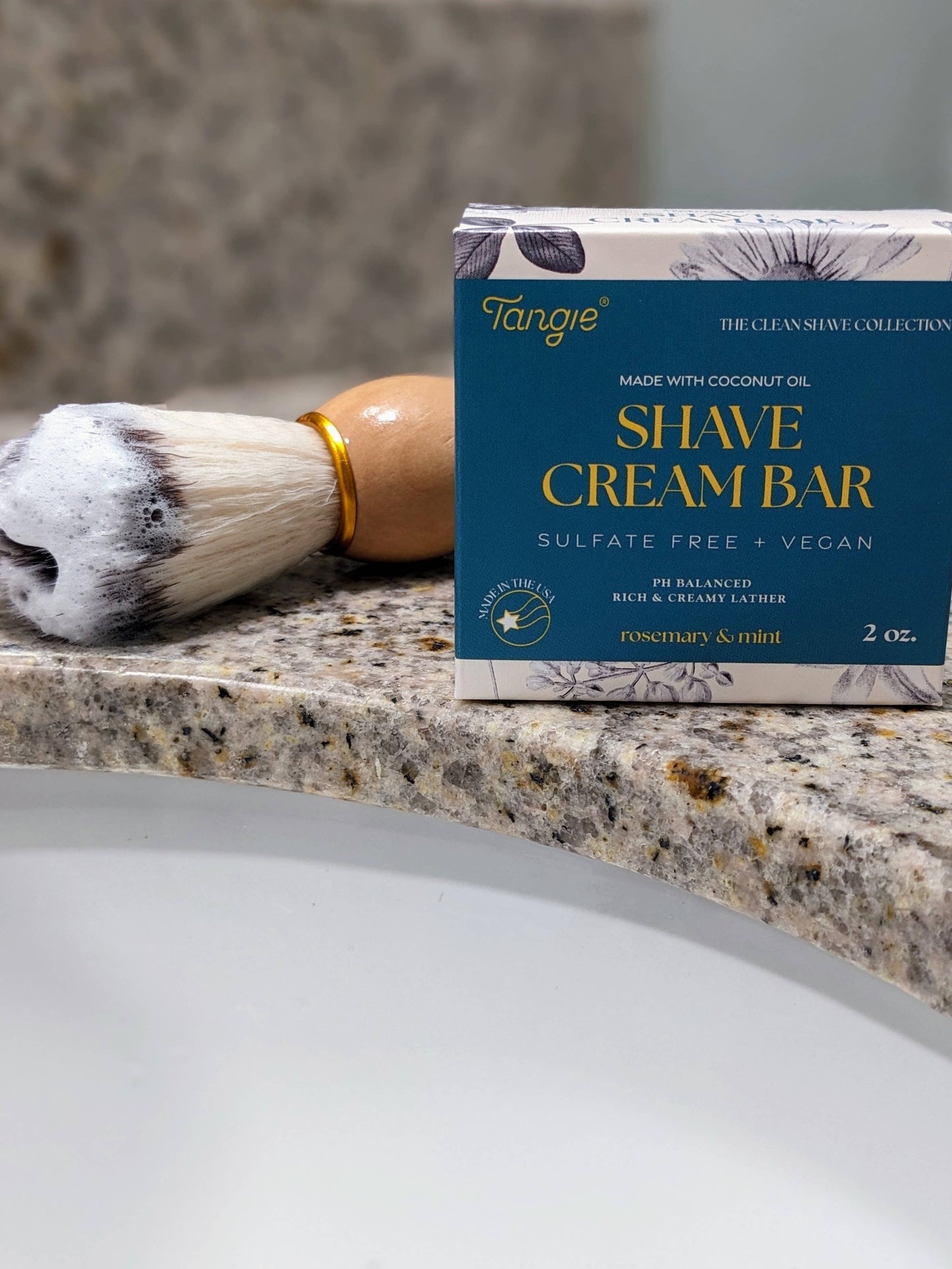 Tangie Shave Cream Bar – Zero Waste Face & Body