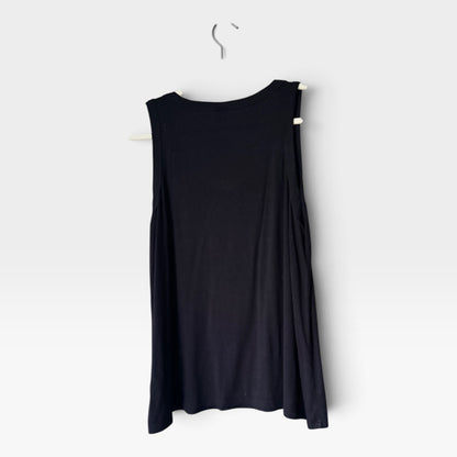 Old Navy Luxe Black Relaxed Fit Tank Top, Size M