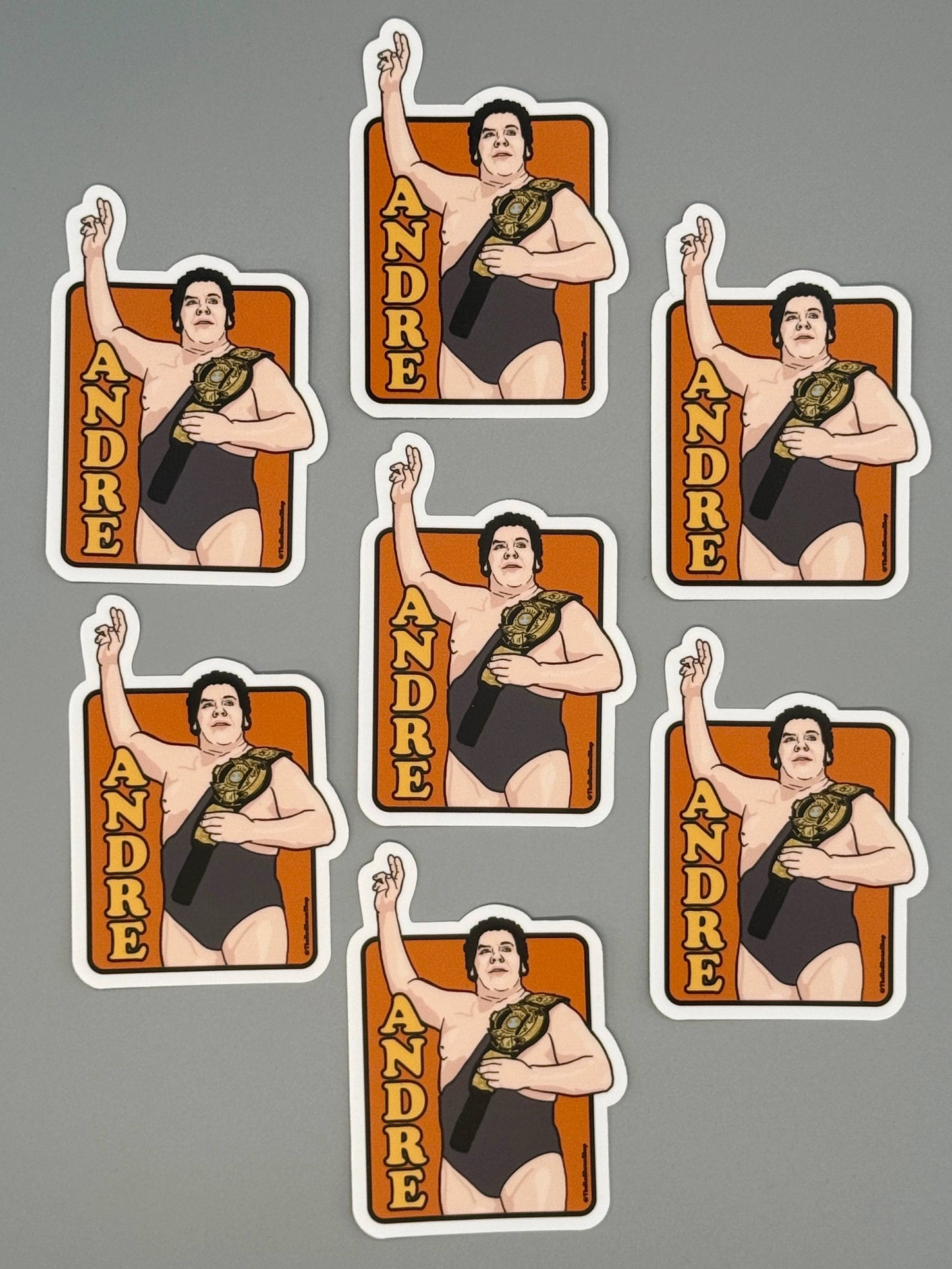 Vinyl Decal - Classic WWF - Andre the Giant Sticker