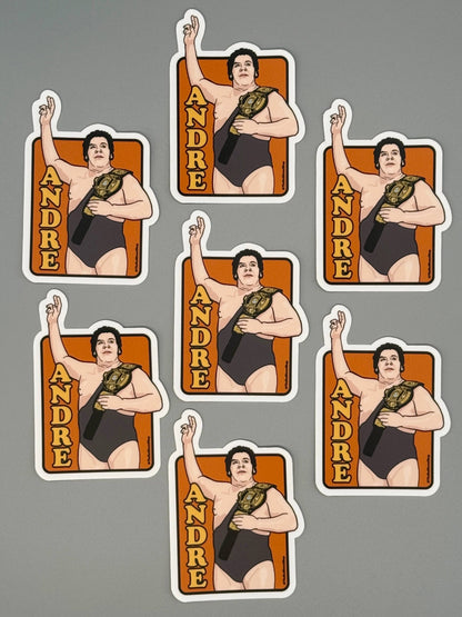 Vinyl Decal - Classic WWF - Andre the Giant Sticker