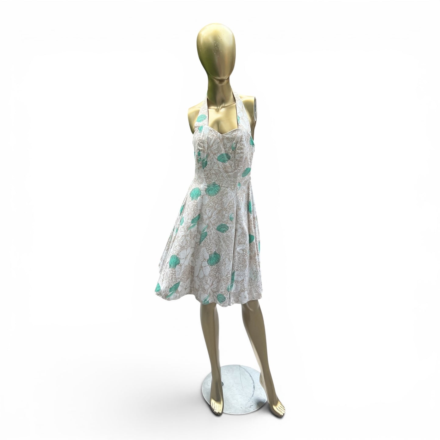Vintage Hilo Hattie Halter Sundress, Made in Hawaii, Retro Pin-Up, Size 6