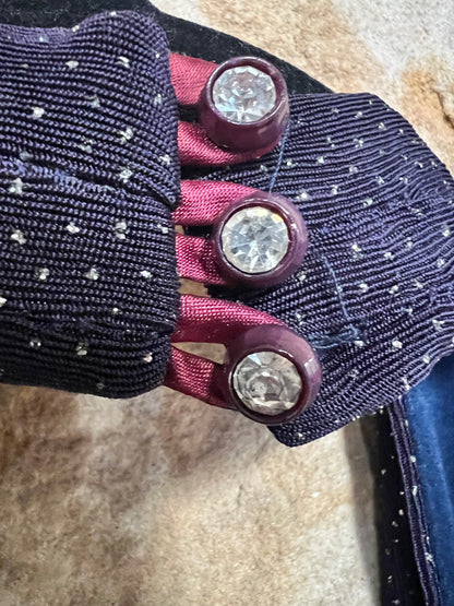 Betsy and Adam Vintage 90s Blue Sparkly Mini Dress, size 4