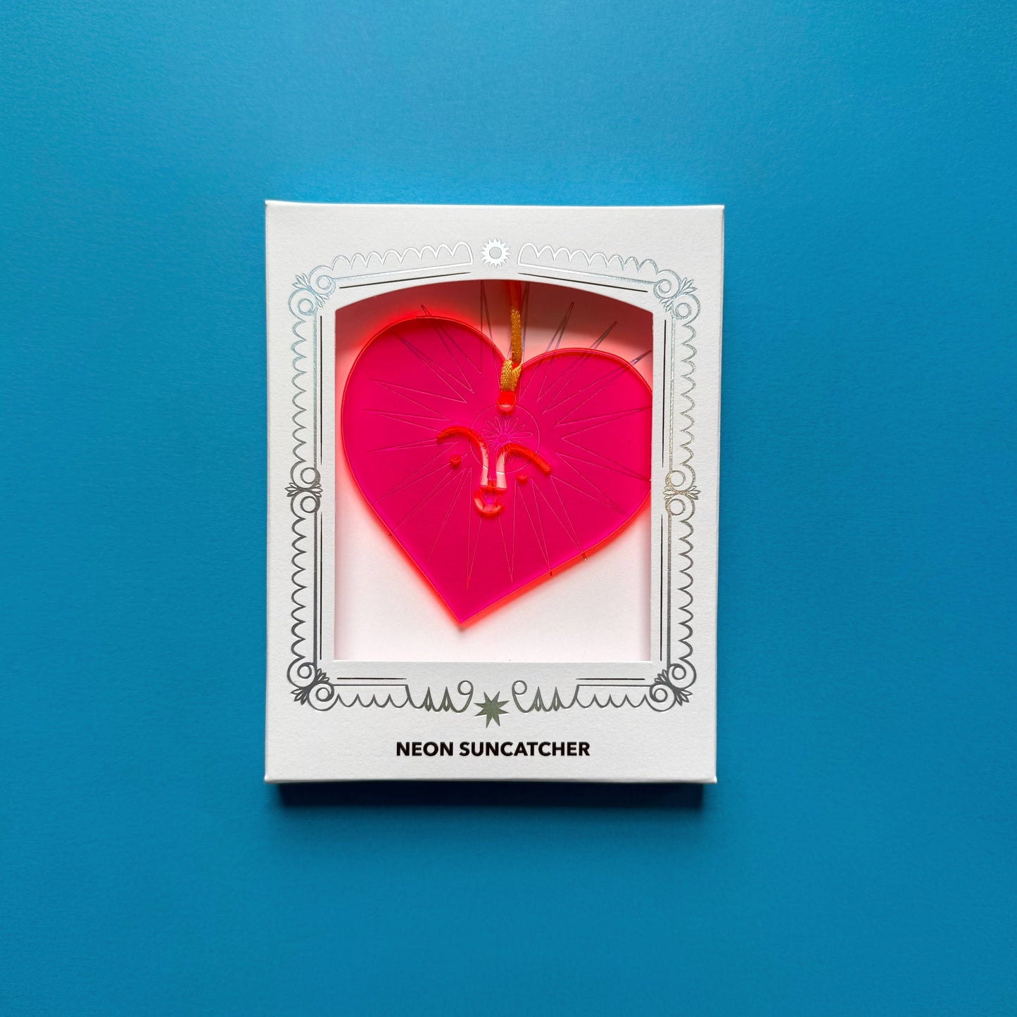 Happy Heart Neon Suncatcher 