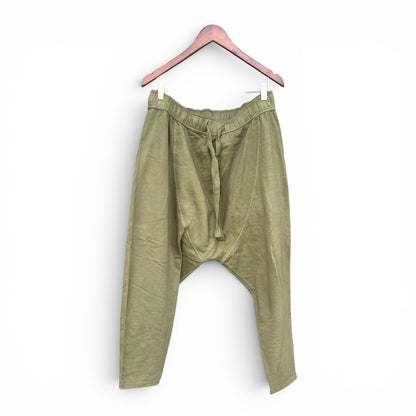 EUC Nicholas K || Olive Green Slouch Harem-Style Pants, size xl