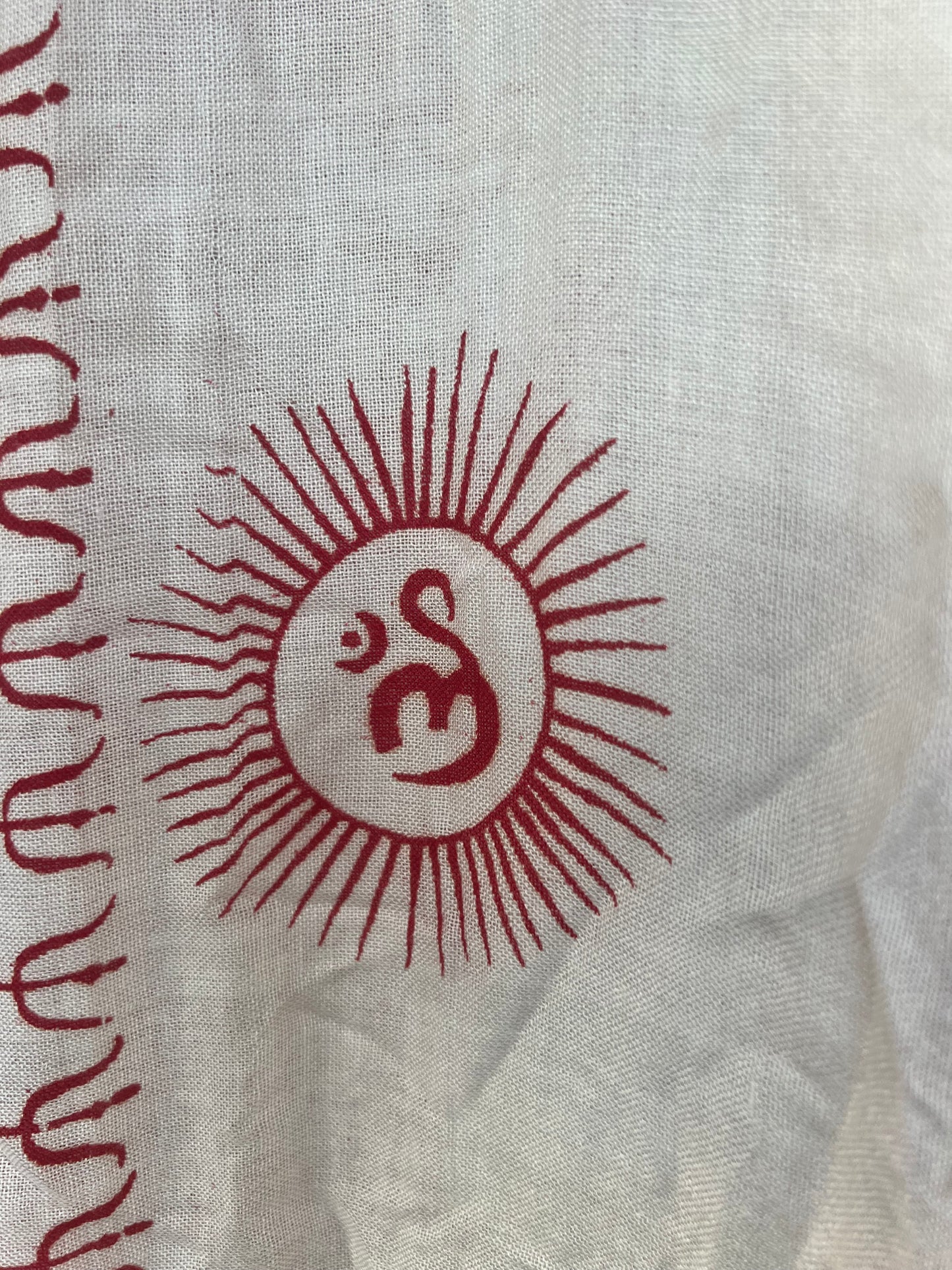 Boho Tunic Top / Dress Ramnami Lord Shiva Yoga Kurta, Size XL