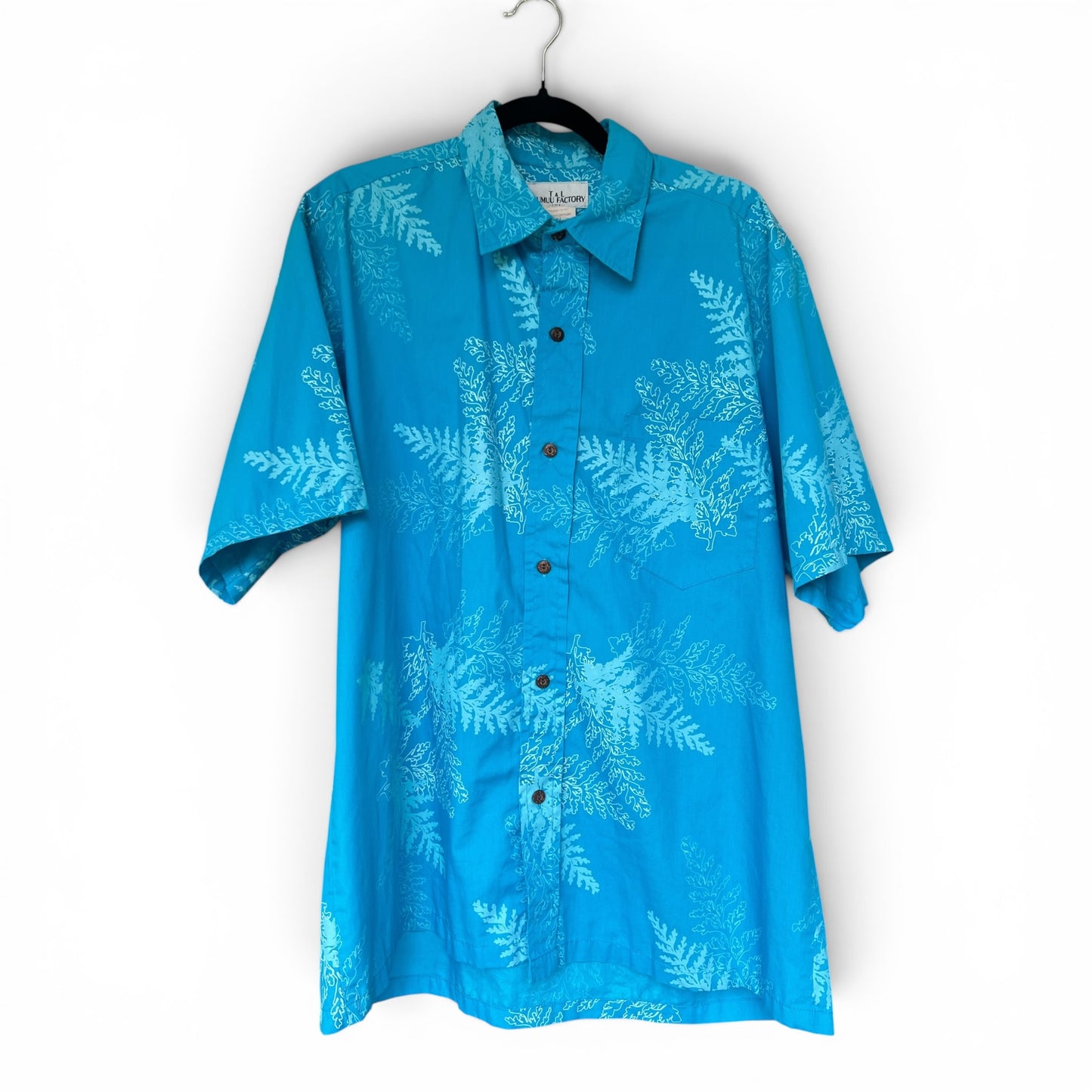 Vintage Authentic Men’s Aloha Shirt Made in Hawaii | T&L Muumuu Factory, Size XL