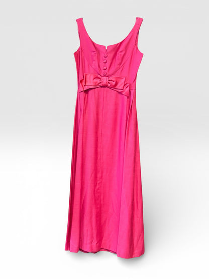 Two-Piece Vintage Pink Gown & Matching Coat by Frederick & Nelson, size s