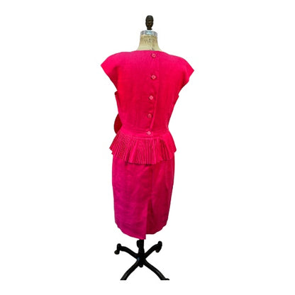 Vintage Albert Nipon Pink Pencil Dress, size 8