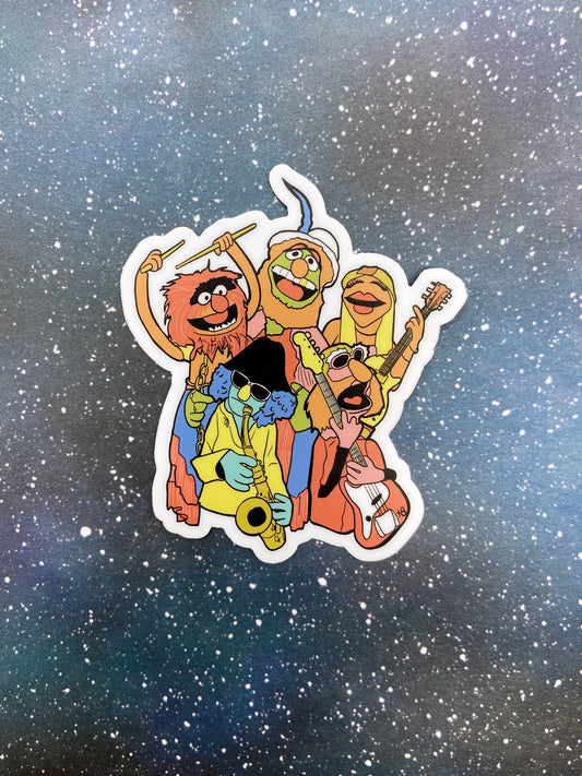 Dr. Teeth and the Electric Mayhem - Muppets - Sticker, Vinyl Decal