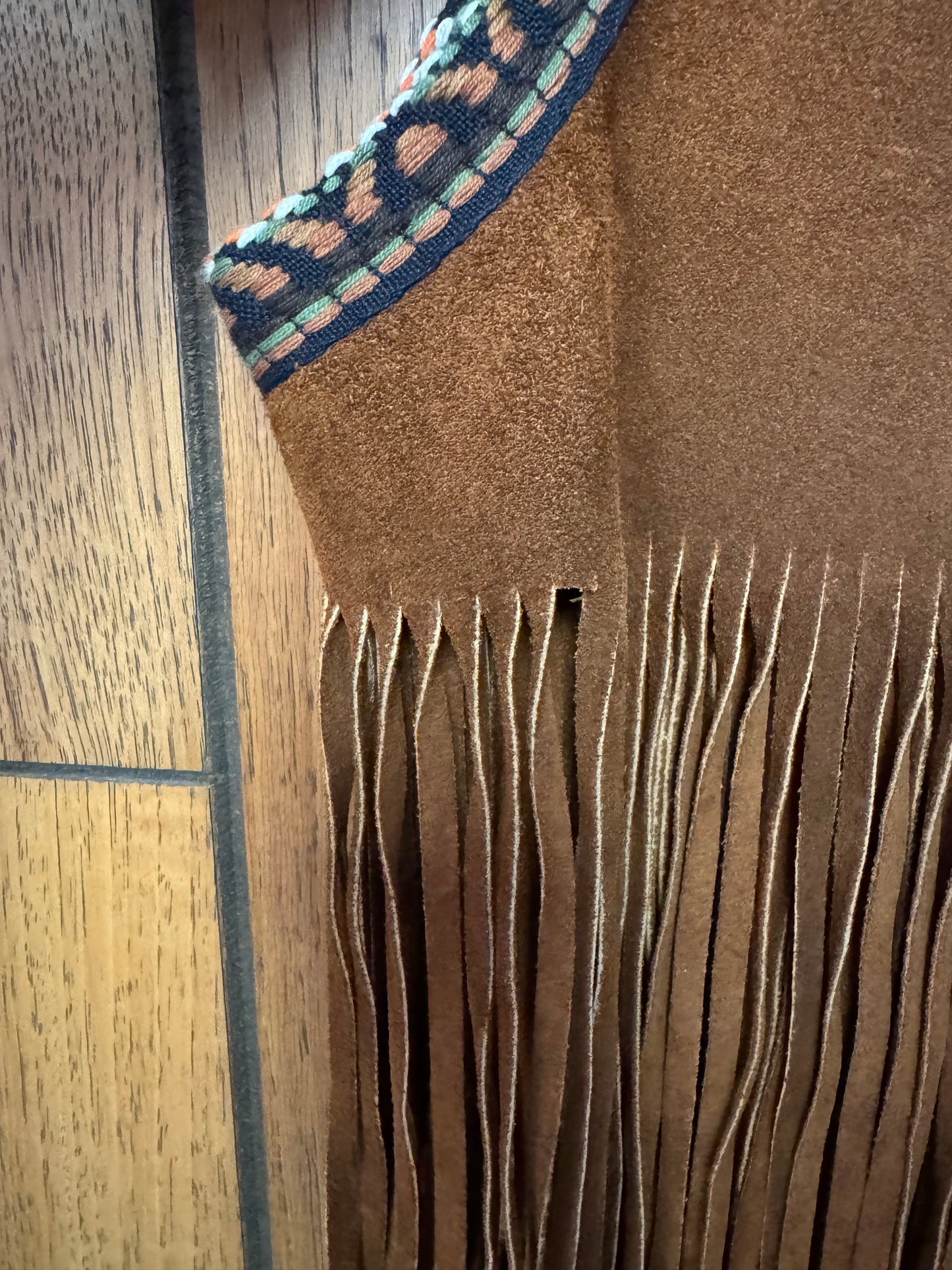 Vintage Suede Fringe Vest