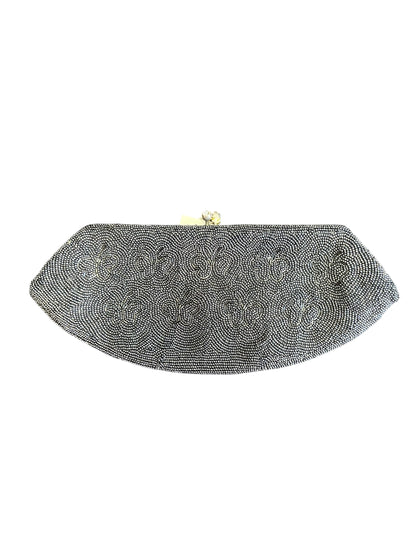 Vintage Beaded Butterfly Evening Bag Clutch