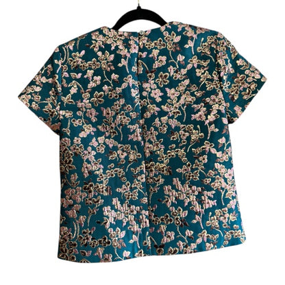 Banana Republic Collection NWT Green/Gold Top, size xxs