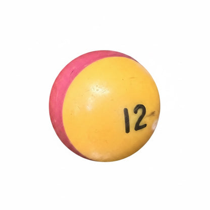 Lucky Vintage Billiard Ball With Clear Lucite Display Stand (Single)
