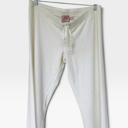 Vintage Juicy Couture White Velour Lounge Pants, EUC, Size XL