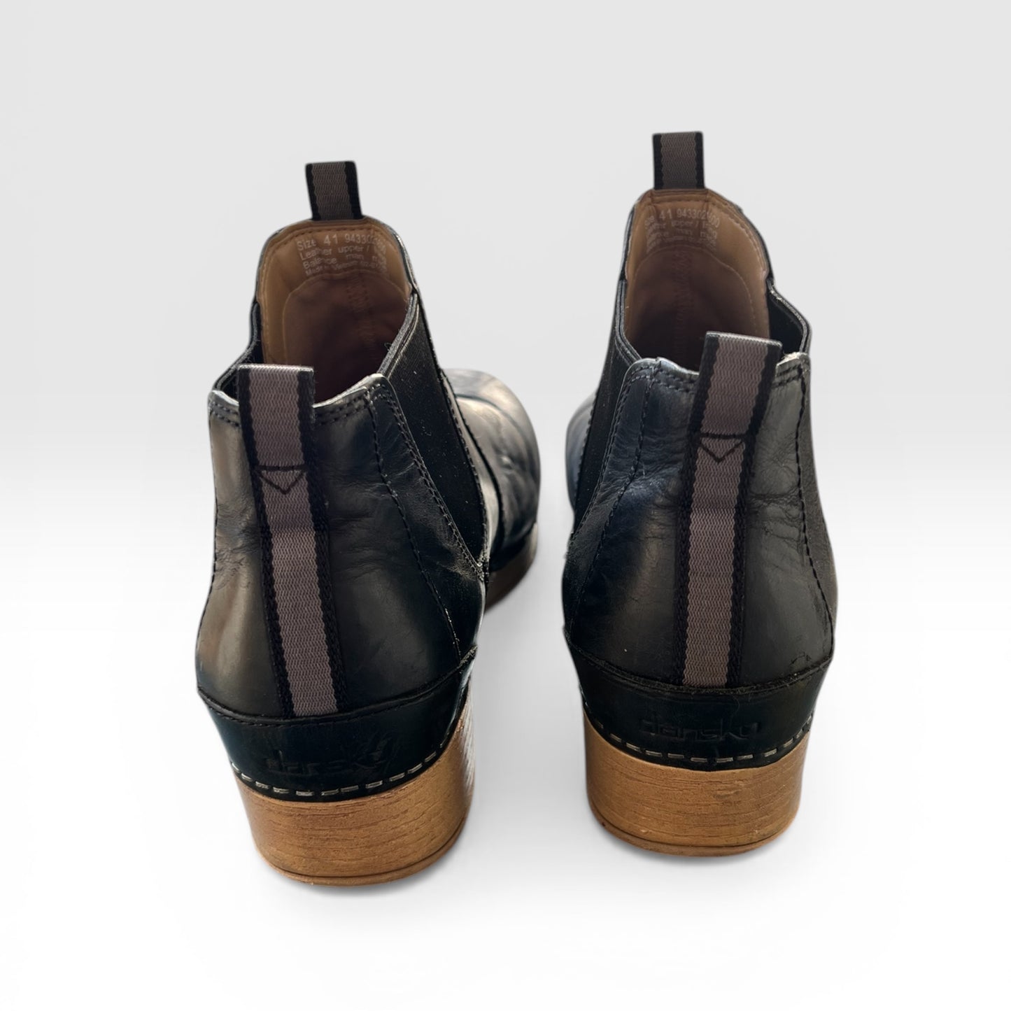 Dansko Clog Boots, Black Leather, size 41 (10)