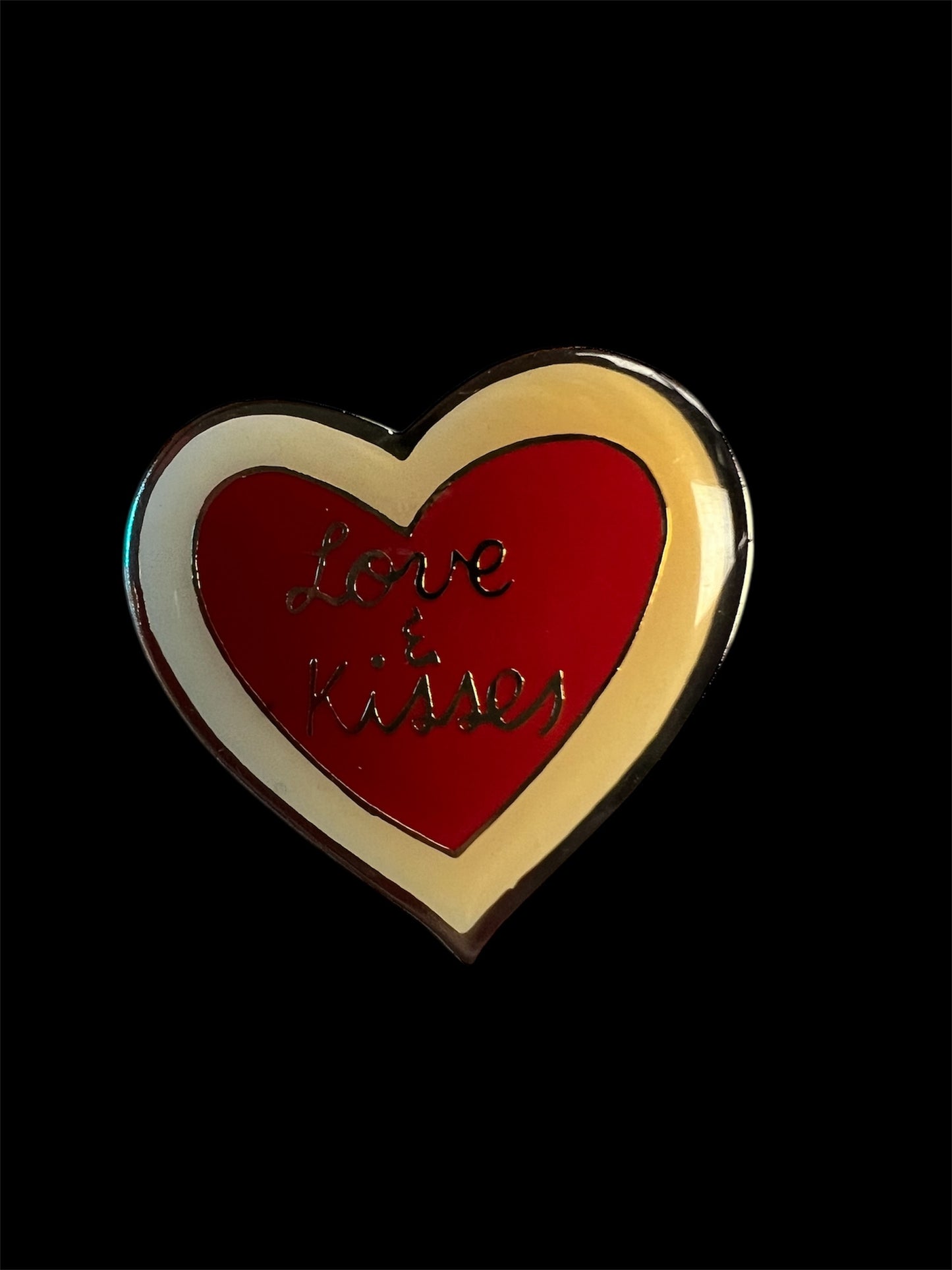 Vintage Valentines Day Heart Pin/Brooch