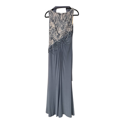 Montage by Mon Cheri Silver/Grey Long Gown, size 8
