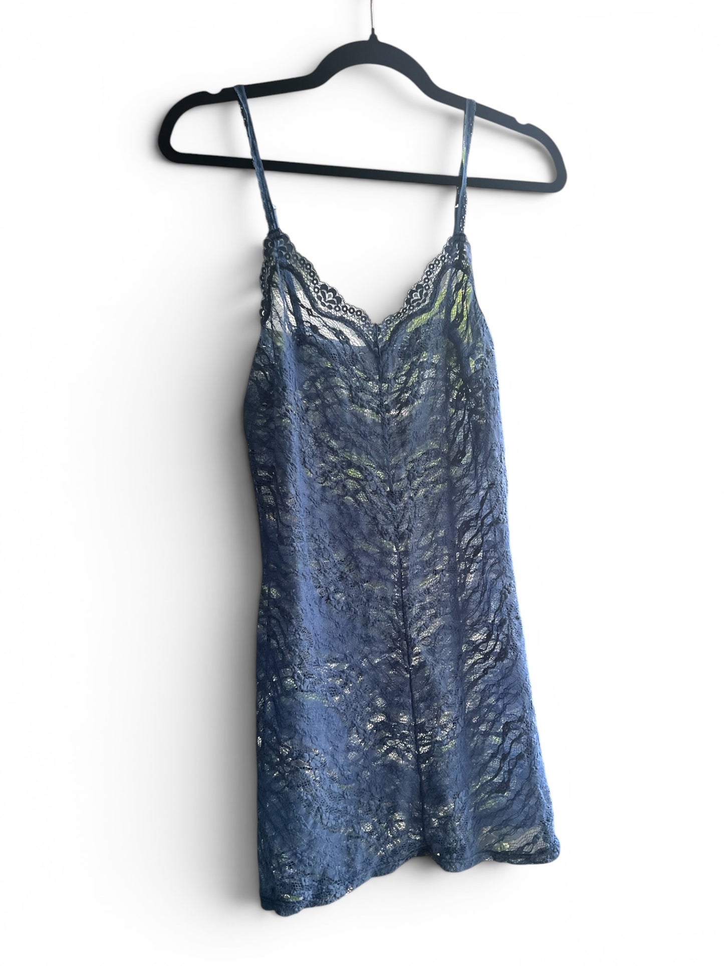 Intimately Free People Blue Lace Slip Dress, size xs/s