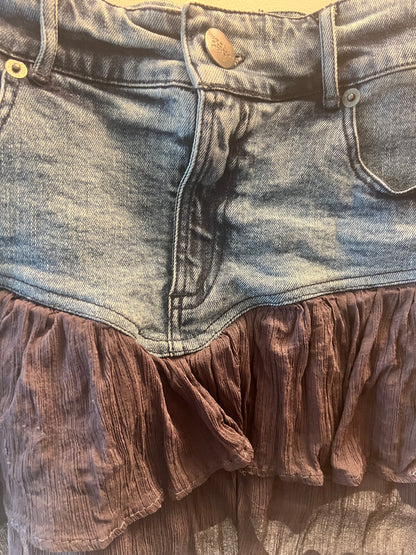Denim Mini Skirt - Basic Pleasure Mode - size S