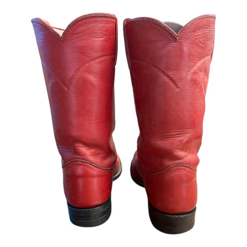 Red Justin Roper Western Boots, size 6