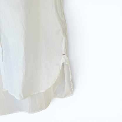 Pure DKNY White Tunic Button Up Vintage Blouse Top, Size Large