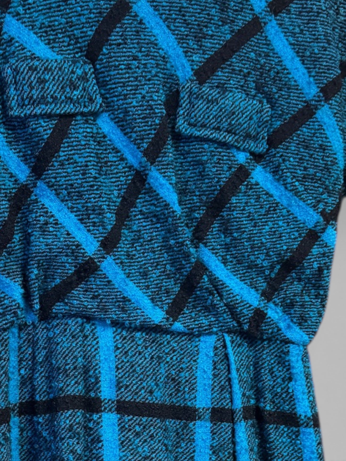 Vintage Mr Sherman of London, England 1950s Wool Plaid Dress, size m