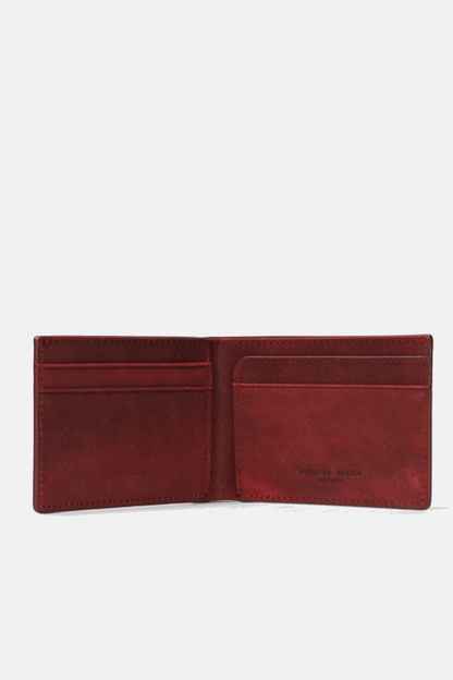 Slim Classic Bill-Fold Wallet | 100% Leather | Brown, Black & Burgundy