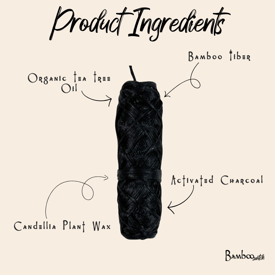 Charcoal Bamboo Floss Refill 2 Pack | Sustainable | Zero Waste