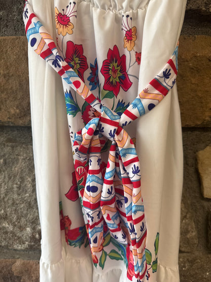 Tropical Vibes Off-the-Shoulder Long Dress, size s