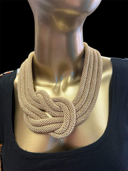 Chunky Vintage Rope-Style Necklace