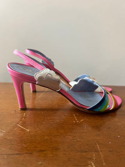 Ashley Dearborn Rainbow Heels size 36