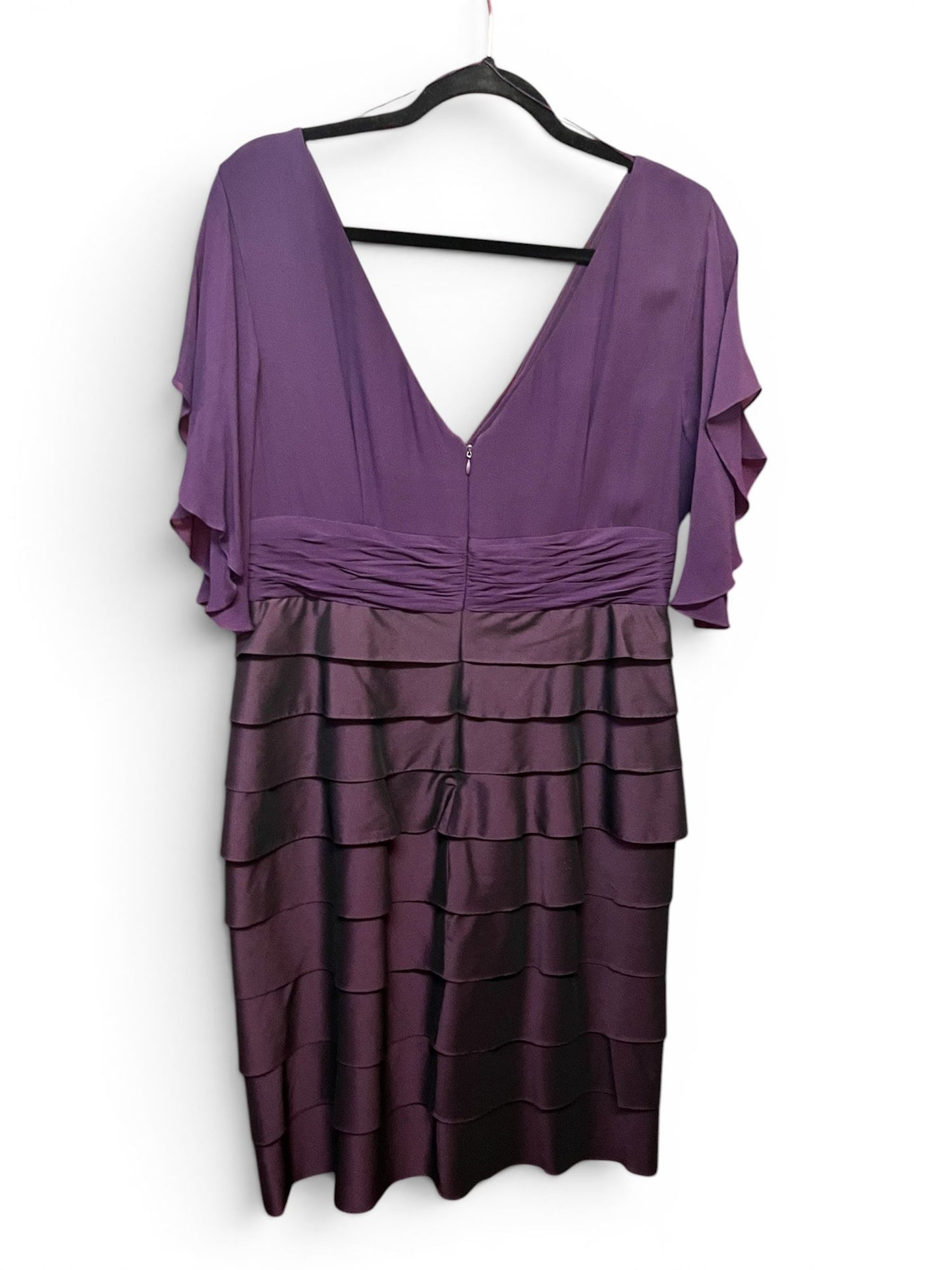Adrianna Papell Purple Cocktail Dress, Size 14