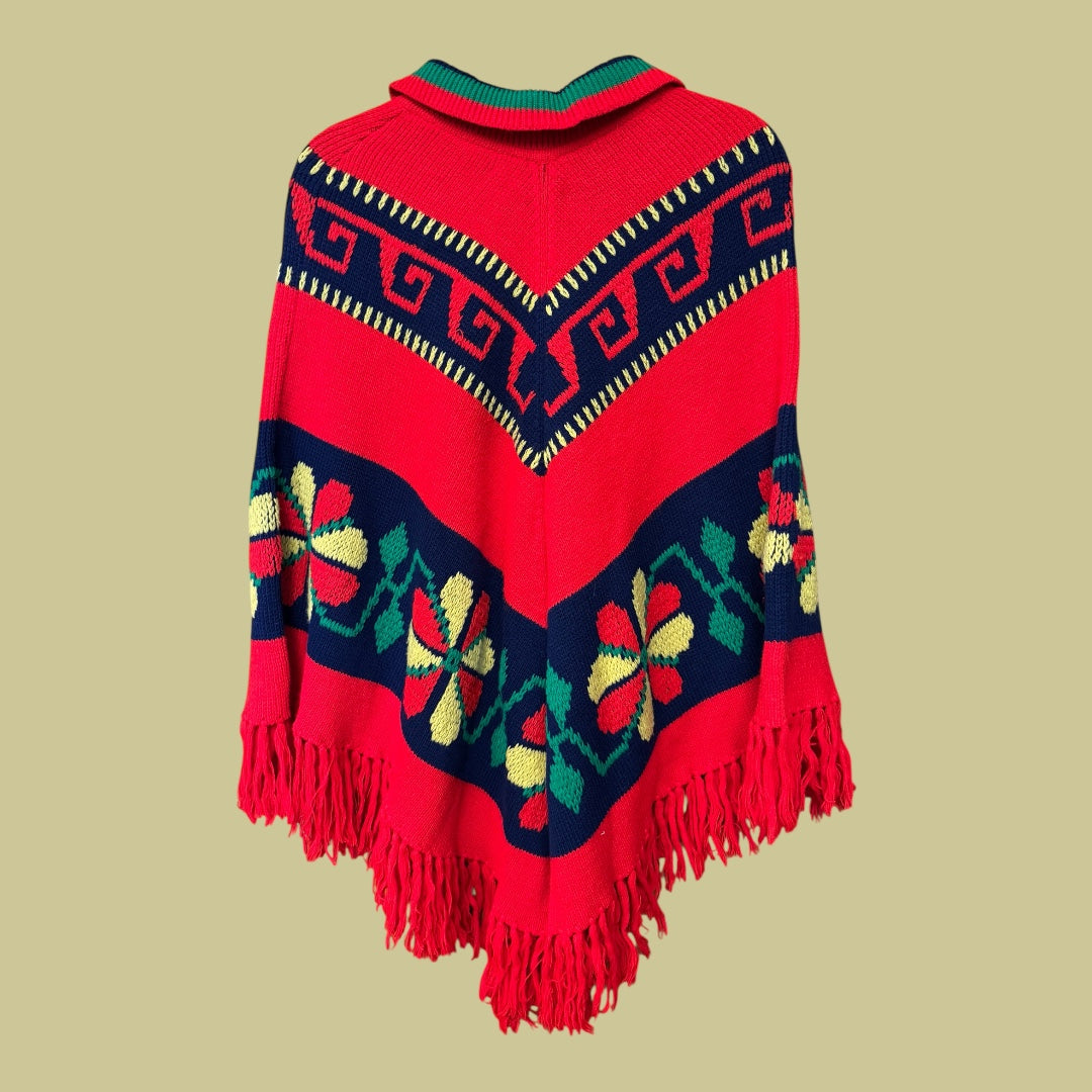 Vintage Knit 60s/70s Poncho